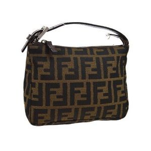 Vintage Fendi Micro Mini Zucca Top Handle Purse